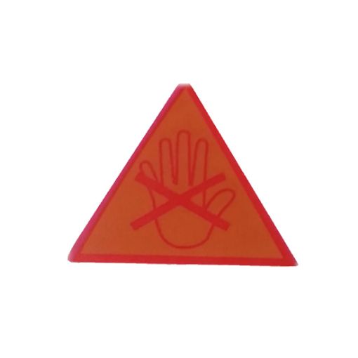 Bild på DrySyn Heat Safety Labels: sheet of 9, warning label for heated equipment.