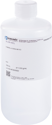 Bild på 0.1M (Molar) Hydrochloric Acid in H2O