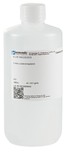 Bild på 0.1N (Normal) Sodium Thiosulfate in H2O