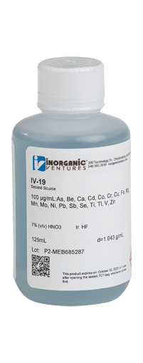 Bild på 100 ppm 19 Element ICP Calibration/Quality Control Standard