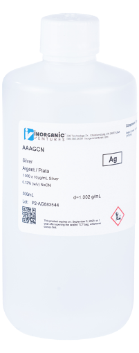 Bild på 1000 ppm Silver (Ag) in Cyanide Standard