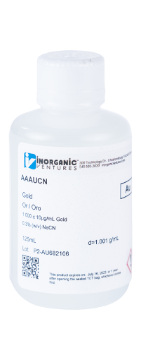 Bild på 1000 ppm Gold (Au) in Cyanide Standard