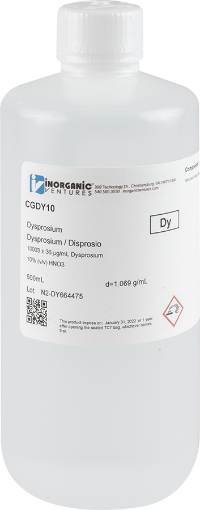 Bild på 10,000ug/mL DYSPROSIUM 500mL