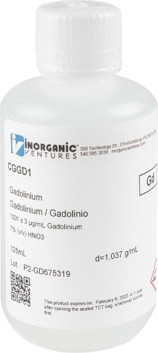 Bild på 1000ug/mL GADOLINIUM 125mL