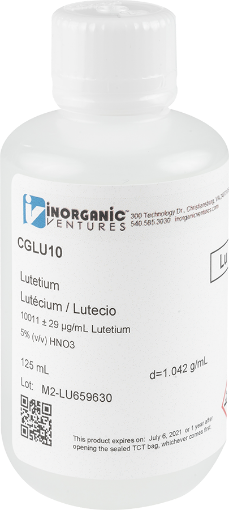 Bild på 10,000ug/mL LUTETIUM 125mL