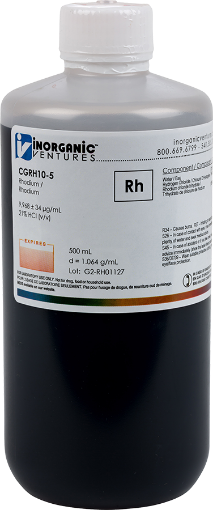 Bild på 10,000ug/mL RHODIUM 500mL