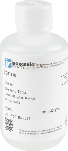 Bild på 10,000ug/mL THORIUM 125mL