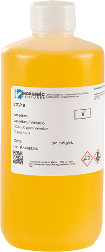 Bild på 10,000ug/mL VANADIUM 500mL
