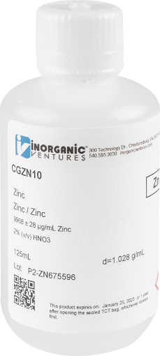 Bild på 10,000ug/mL ZINC 125mL