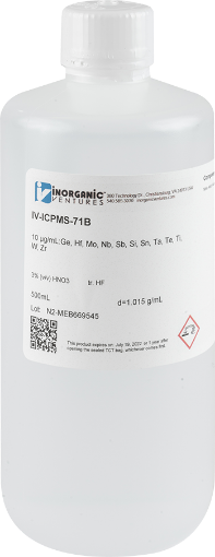 Bild på 10 ppm Refractory Element ICP Calibration/Quality Control Standard