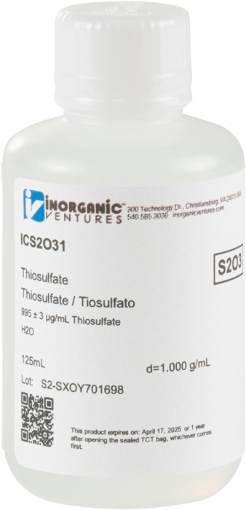 Bild på 1000ug/mL THIOSULFATE 125mL