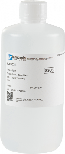 Bild på 1000ug/mL THIOSULFATE 500mL