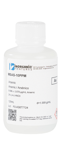 Bild på 10ug/mL ARSENIC 125mL