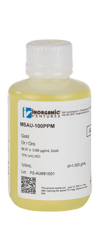 Bild på 100ug/mL GOLD HCl 125mL