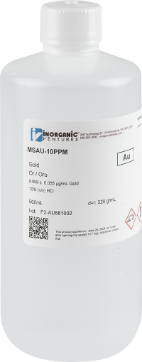 Bild på 10ug/mL GOLD HCl 500mL