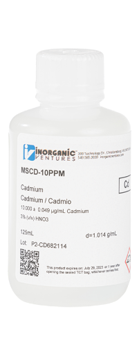 Bild på 10ug/mL CADMIUM 125mL