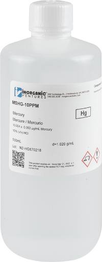 Bild på 10ug/mL MERCURY HCl 500mL
