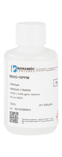 Bild på 10ug/mL HOLMIUM 125mL