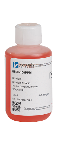 Bild på 100ug/mL RHODIUM HCI 125mL