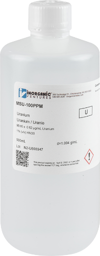 Bild på 100ug/mL URANIUM 500mL