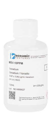 Bild på 10ug/mL VANADIUM 125mL