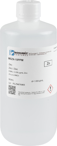 Bild på 10ug/mL ZINC 500mL