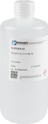 Bild på 500 ppm 5 Major Element ICP Calibration/Quality Control Standard