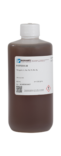 Bild på 100 ppm 3 Element Precious Metal ICP Calibration/Quality Control Standard