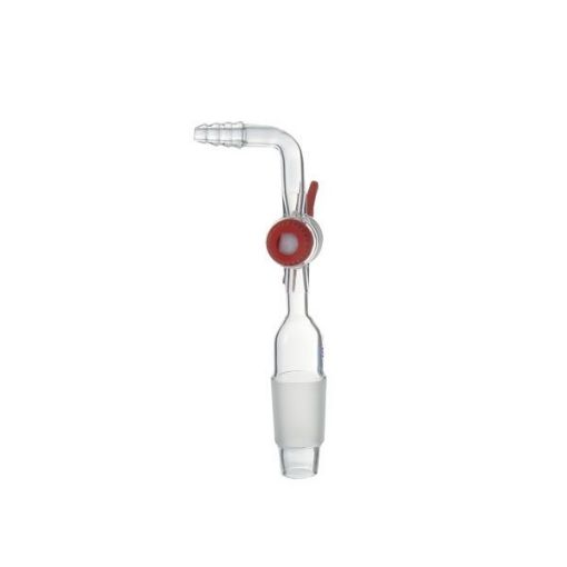 Bild på Jointed adapter with PTFE key stopcock, straight, 14/23
