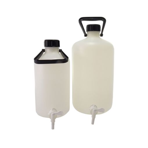 Bild på Cylindrical drum with faucet, HDPE, 10 l