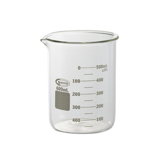 Bild på Beaker low form for heavy use, thick-walled, 400 ml,  12 pcs.