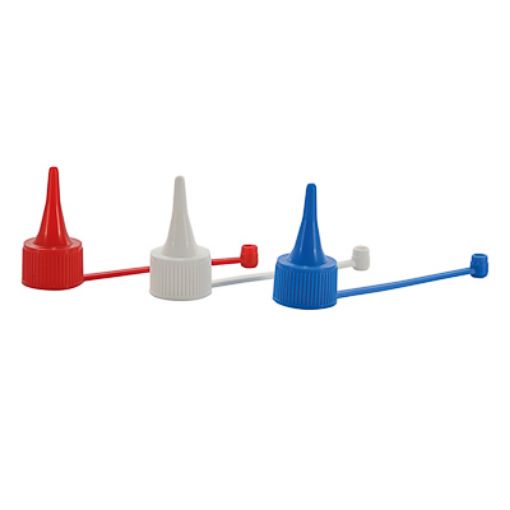 Bild på Dropper nozzle with screw cap, D17, white, 1000 pcs