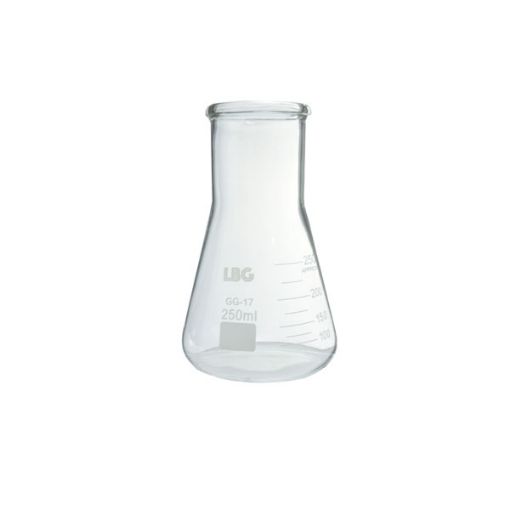 Bild på Erlenmeyer flask wide neck, 250 ml, LBG 3.3, 10 pcs