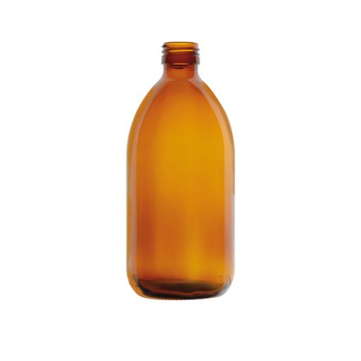 Bild på Glass bottle narrow neck, amber, PP28, 30 ml, 156 pcs