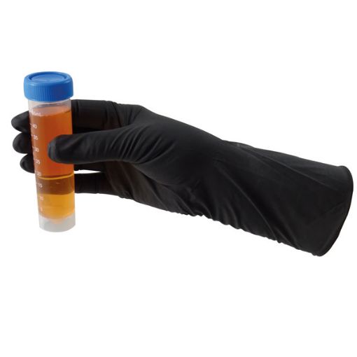 Bild på Disposable extra-long nitrile gloves, size M, 50 pcs