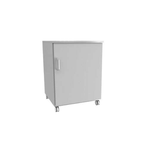 Bild på Auxiliar laboratory cabinet with wheels and one door, 600 x 520 x 805 mm