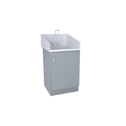 Bild på Laboratory sink unit, 2 doors, 2 wells, 1200 x 750 x 900 mm