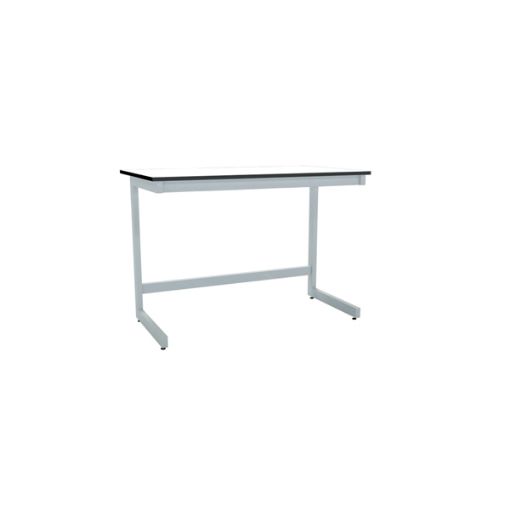 Bild på Laboratory table in C with back panel, 1500 x 750 x 900 mm
