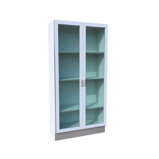 Bild på Tall laboratory furniture, 900 x 500 x 2000 mm, glass doors