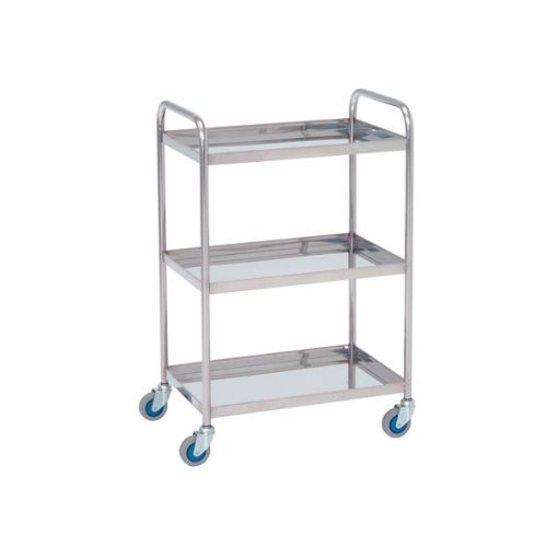 Bild på Auxiliary laboratory trolley, 3 shelves