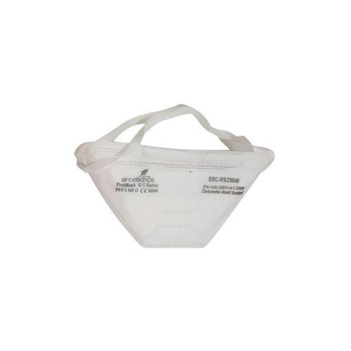 Bild på NR filtering mask, FPP2 level, white foldable, 20 pcs