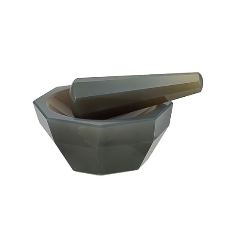 Bild på Agate mortar with pestle, Premium Line, Øext 125 mm, Øint 111 mm, h 61 mm