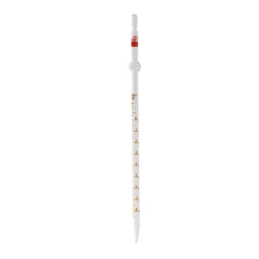 Bild på Measuring pipette zero at the top, safety bulb, class A, 25 ml, 4 pcs