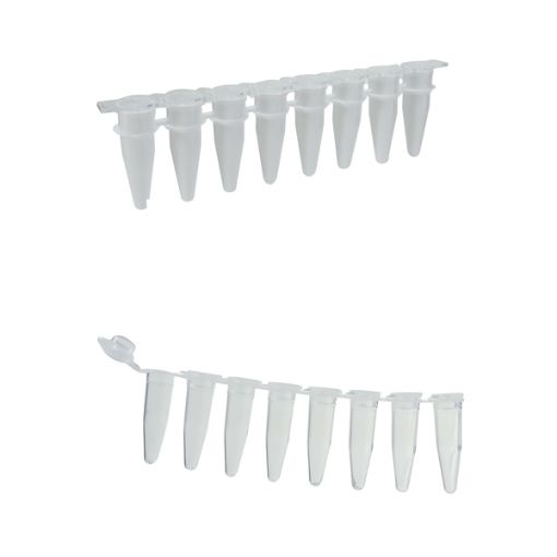Bild på PCR tube strips, with attached caps, 0,2 ml, 120 pcs