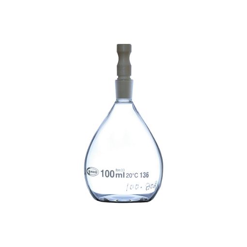 Bild på Pycnometer Gay-Lussac for liquids graduated with PTFE stopper, 25 ml, 2 pcs