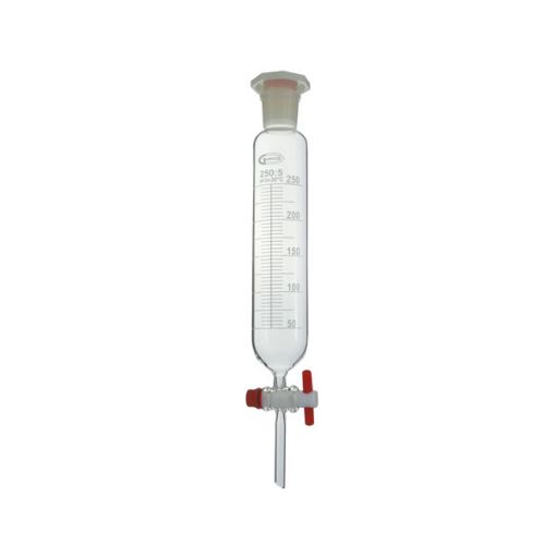 Bild på Dropping funnel, with PTFE stopcock and plastic stopper, cylindrical, 1000 ml