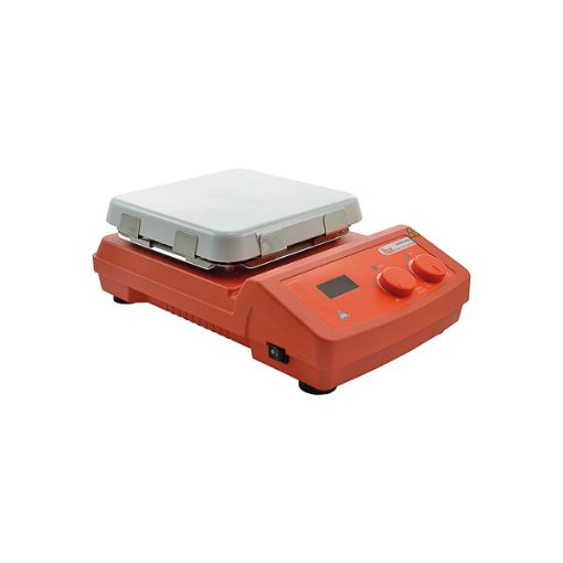 Bild på Magnetic stirrer w/ heating, LBX H20SQC, glass ceramic plate and digital regulation, 10 L, EU plug
