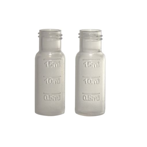 Bild på Screw vial for chromatography, clear PP, 12x32 mm, 2ml, 9-425, 100 pcs