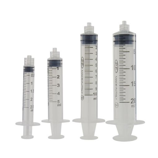 Bild på Disposable syringes, Luer Lock, sterile, 5 ml, 100 pcs