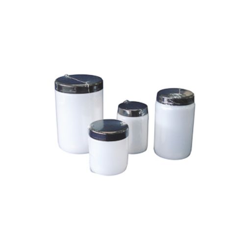 Bild på Wide mouth bottle with lid and insert plug, HDPE, aseptic and single film wrapped, 750 ml, 112 pcs